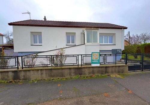 Pavillon plain-pied sur sous sol complet 𝗝𝗔𝗥𝗡𝗬 73 m²